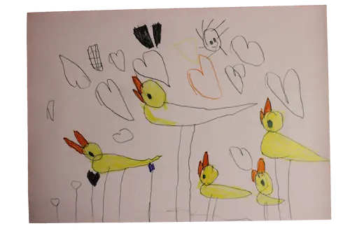 Ducklings drawing